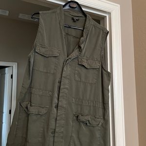 Long olive top